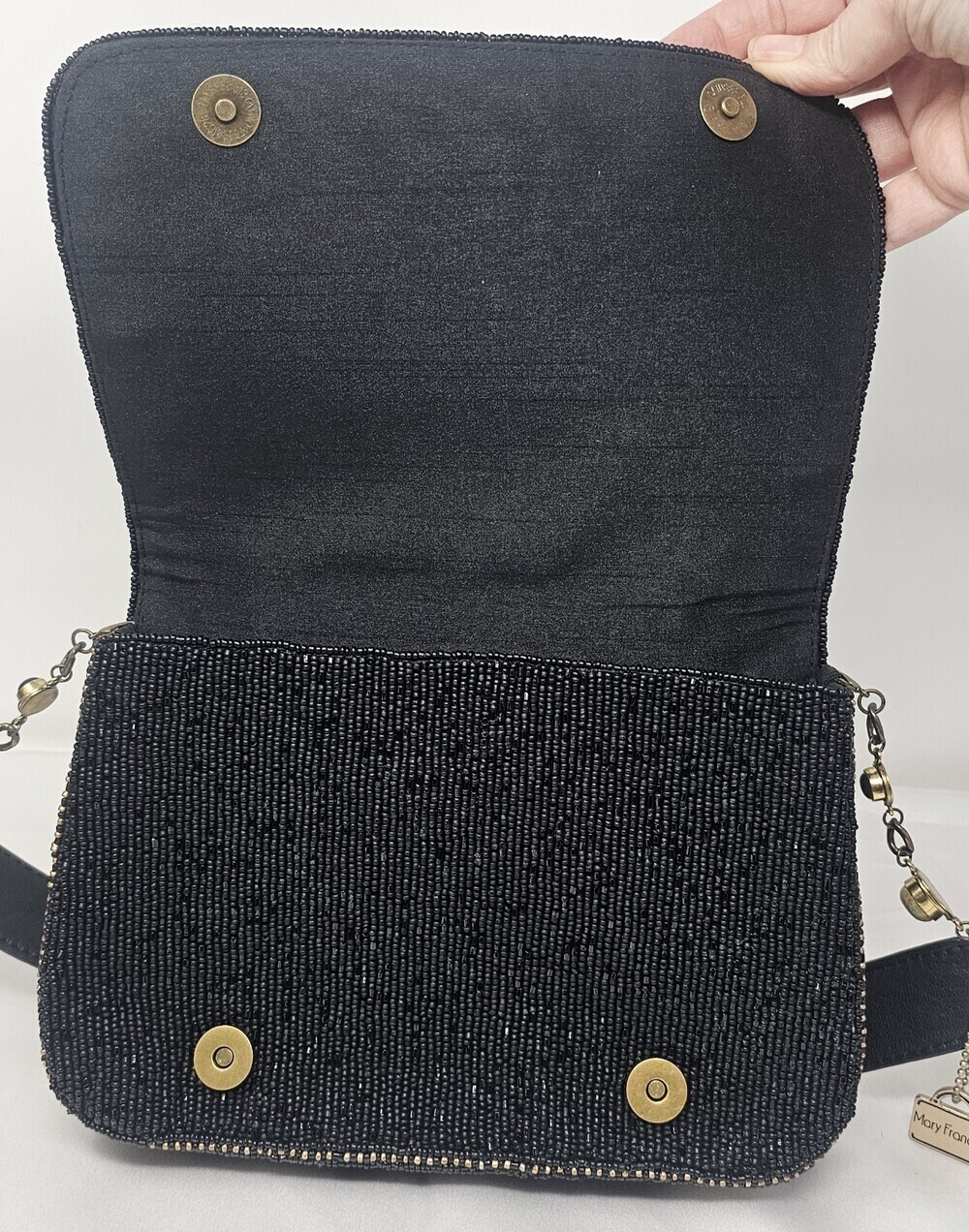 Mary Frances Wildflower Multicolor Beaded Handbag Shoulderbag Purse Flowers New - Picture 10 of 14